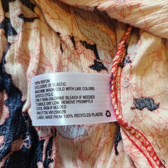 Knox Rose Women's Size Large Bohemian BoHo Tiered Floral Maxi Long Dress - Picture 13 of 13